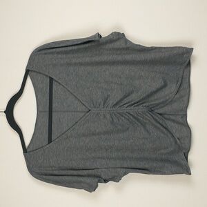 Lululemon Cruise The Circuits Top 10 Womens Heather Gray Ruched Silverescent*